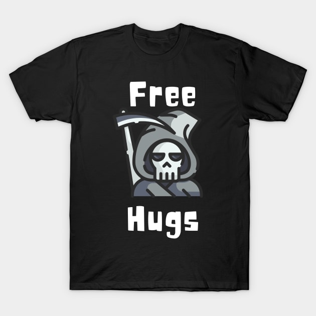 Free Hugs Grim Reaper T-Shirt by pako-valor